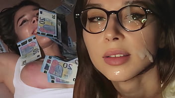 A desperate college girl takes on an extreme cumming challenge for money